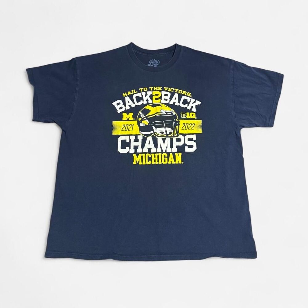 Blue 84 Navy blue Michigan Wolverines XL (width 23in, length 25in) T-shirt